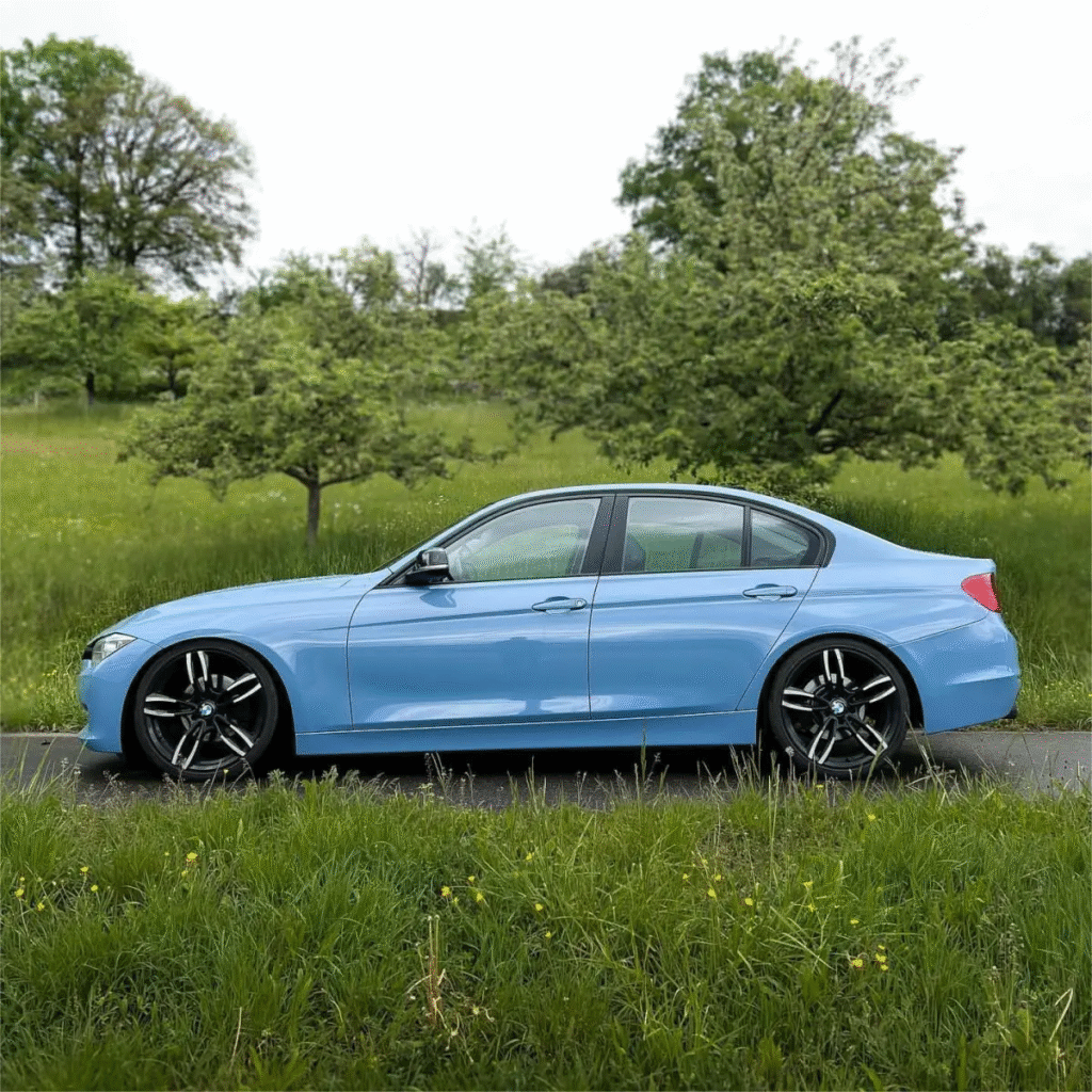 Glossy China Blue Colored PPF Paint Protection Film