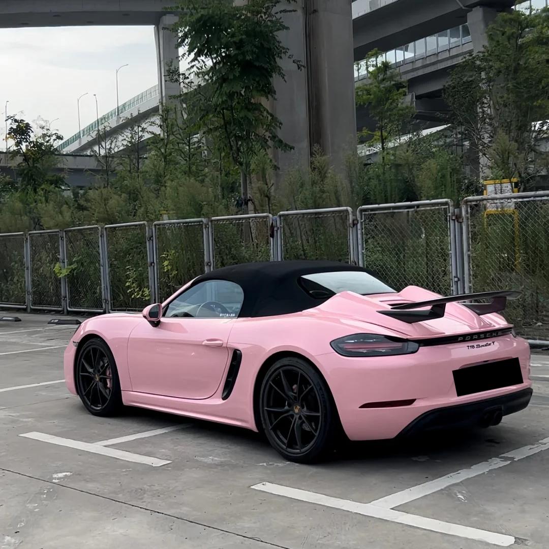 light pink car