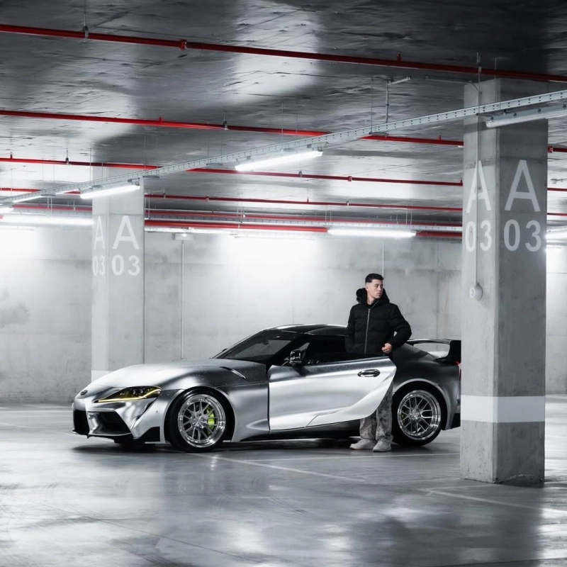 Satin Silver Chrome Vinyl Wraps Head to Head