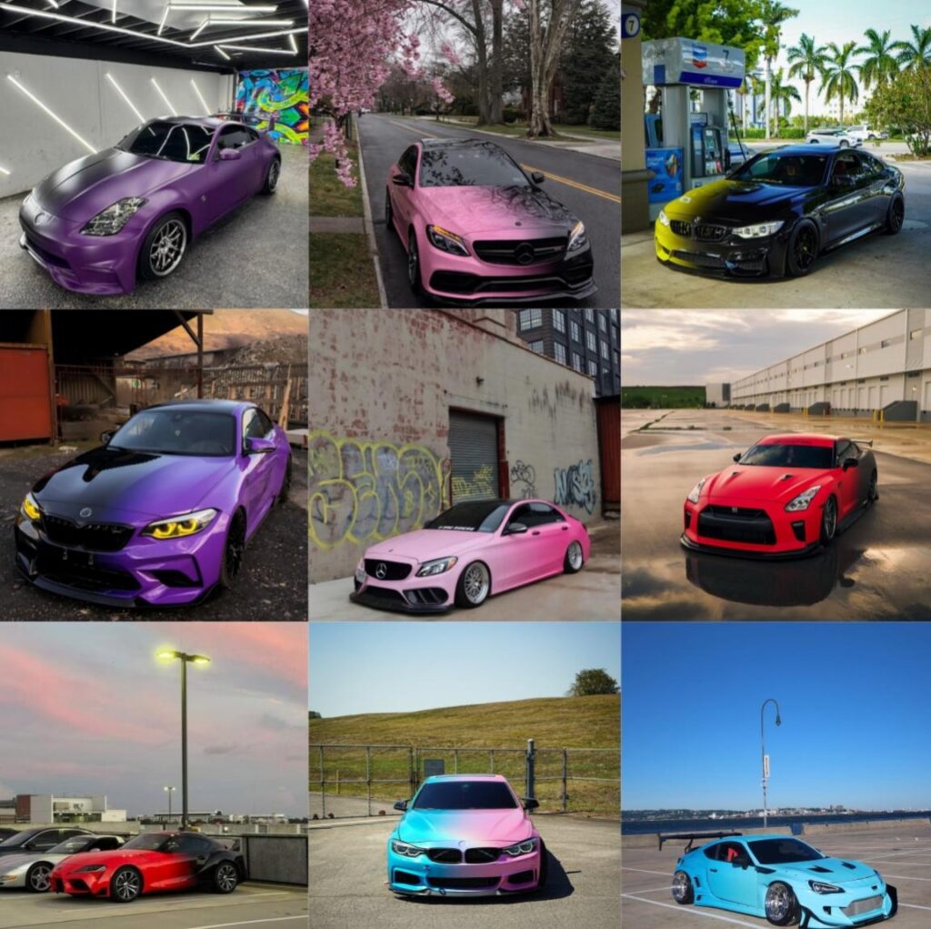 gradient car wrap