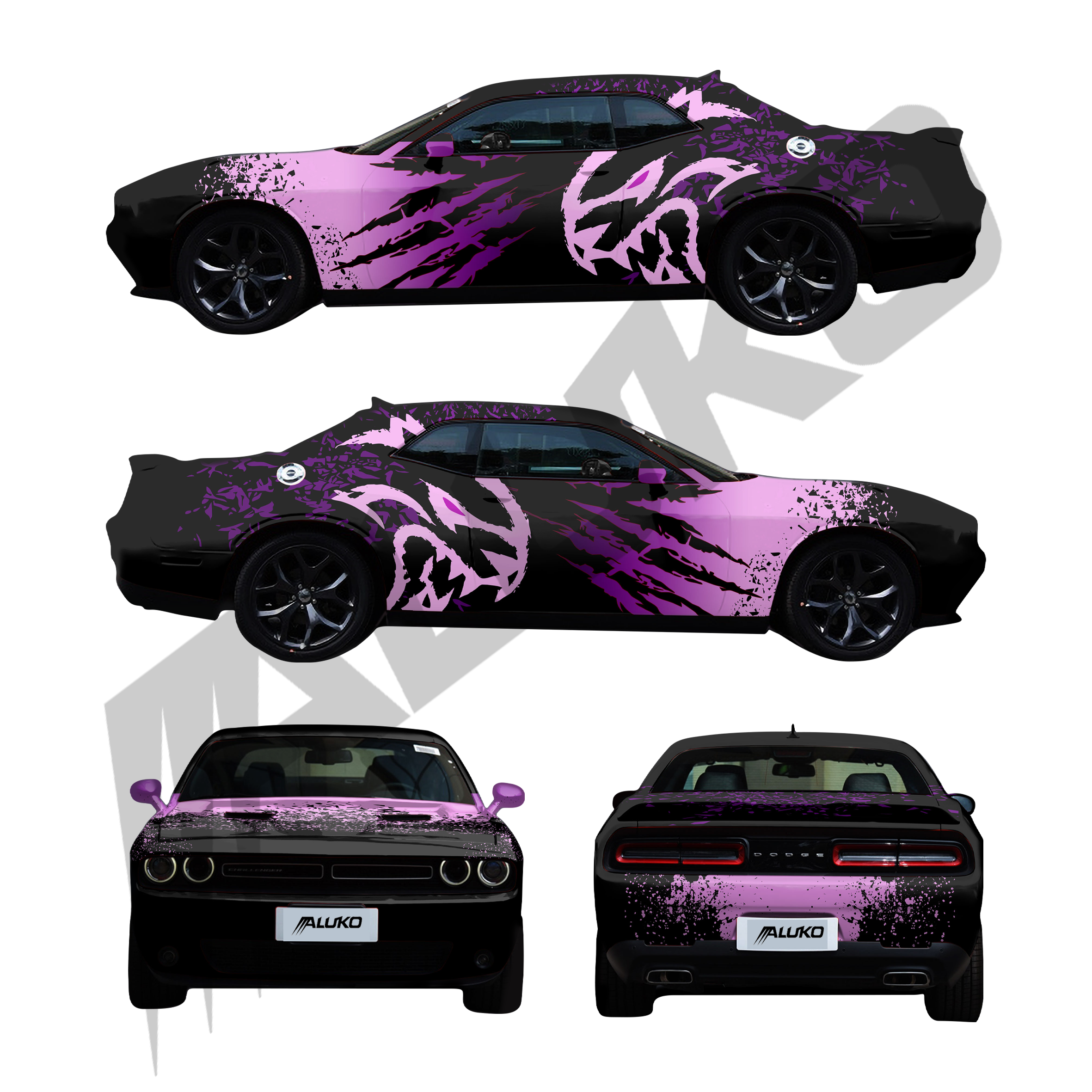 hellcat car wrap